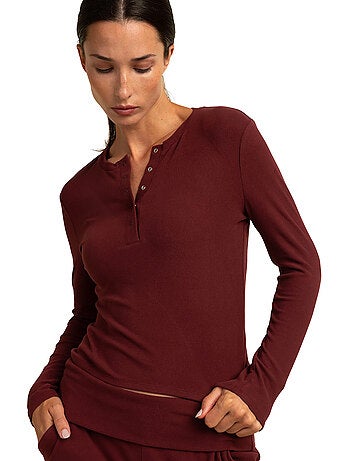 Pyjama pantalon top manches longues yoga girl