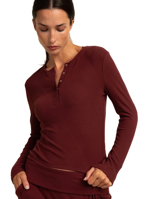 Pyjama pantalon top manches longues yoga girl - Kiabi Pyjama pantalon top manches longues yoga girl - Kiabi