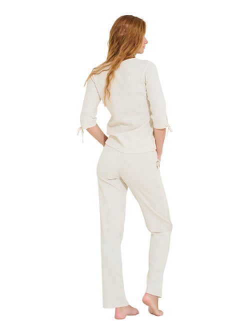 Pyjama pantalon top manches trois-quarts FREELY - Kiabi
