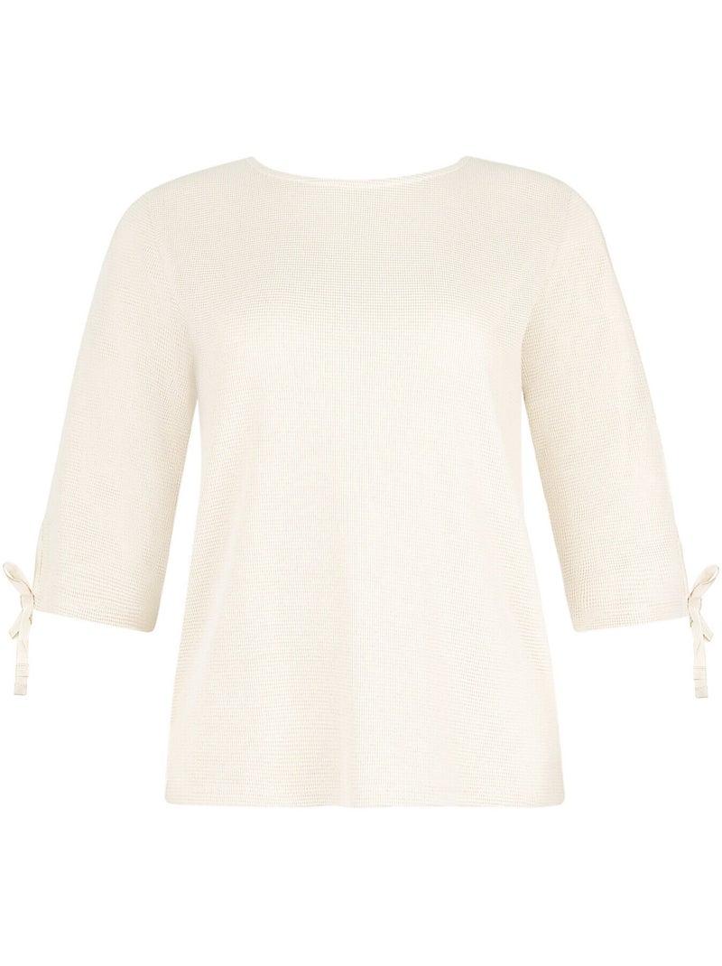 Pyjama pantalon top manches trois-quarts FREELY Blanc - Kiabi