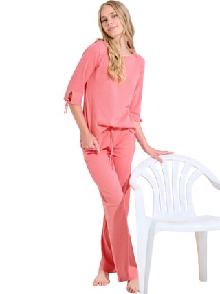 Pyjama pantalon top manches trois-quarts FREELY