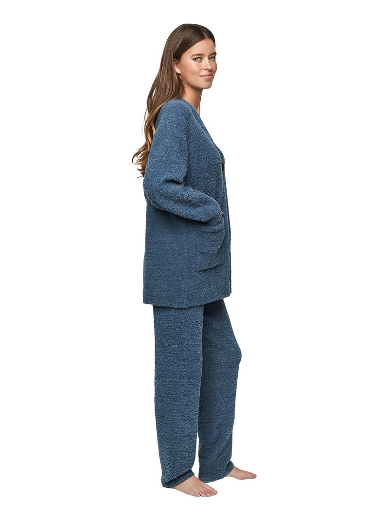 Pyjama pantalon veste manches longues P110 CANDY CLOUD Bleu - Kiabi