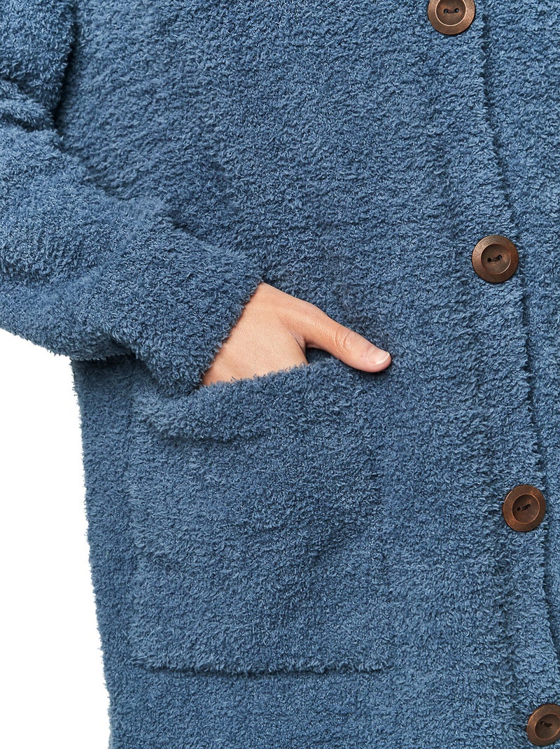 Pyjama pantalon veste manches longues P110 CANDY CLOUD Bleu - Kiabi
