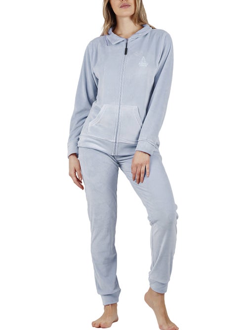 Pyjama pantalon veste zippée Soft Home - Kiabi