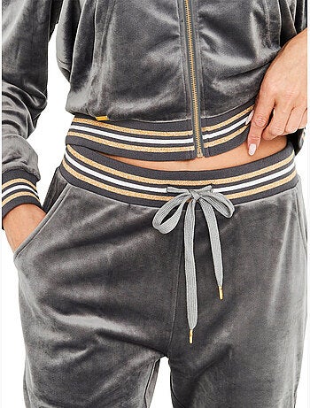 Pyjama pantalon veste zippée velvet glow