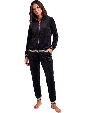 Pyjama pantalon veste zippée velvet glow