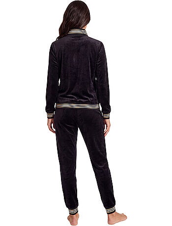 Pyjama pantalon veste zippée velvet glow