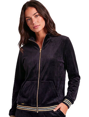 Pyjama pantalon veste zippée velvet glow