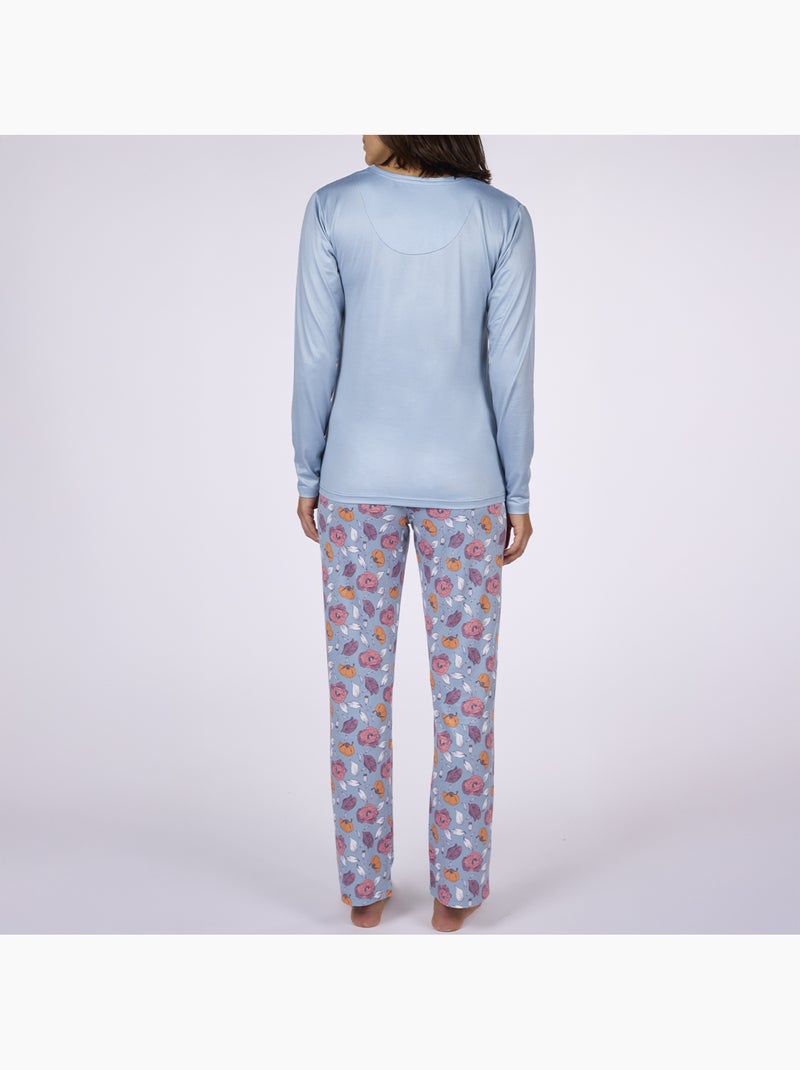Pyjama   PARFUME bleu / imprimé - DODO Bleu clair - Kiabi