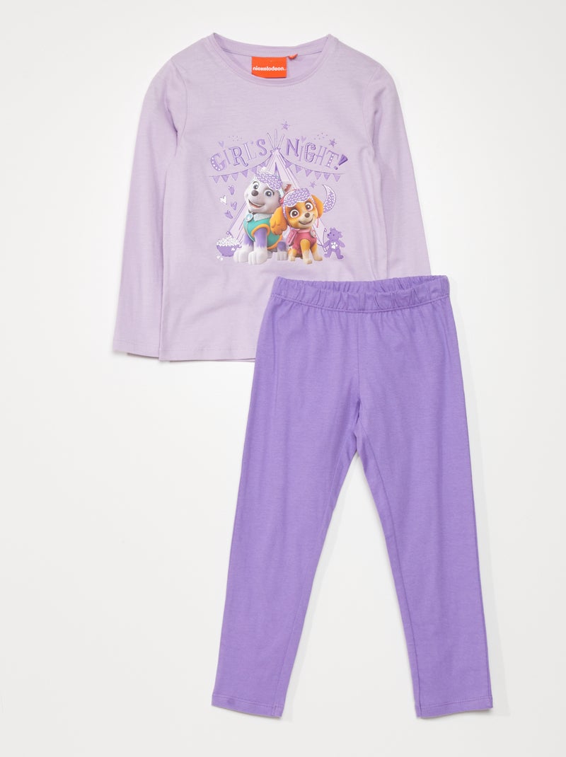 Pyjama 'Pat' Patrouille' - t-shirt + pantalon Violet - Kiabi