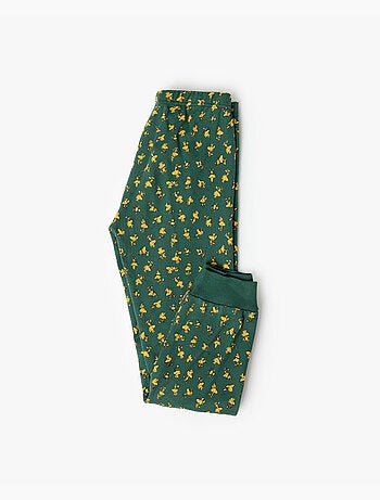 Pyjama PEANUTS Manga Larga Green Classic Peanuts pour filles