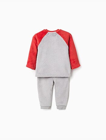 Pyjama peluche avec broderie Émotions
