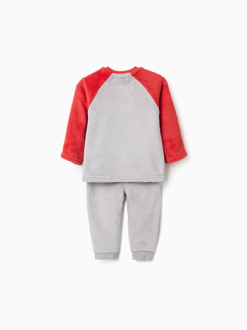 Pyjama peluche avec broderie Émotions - Kiabi