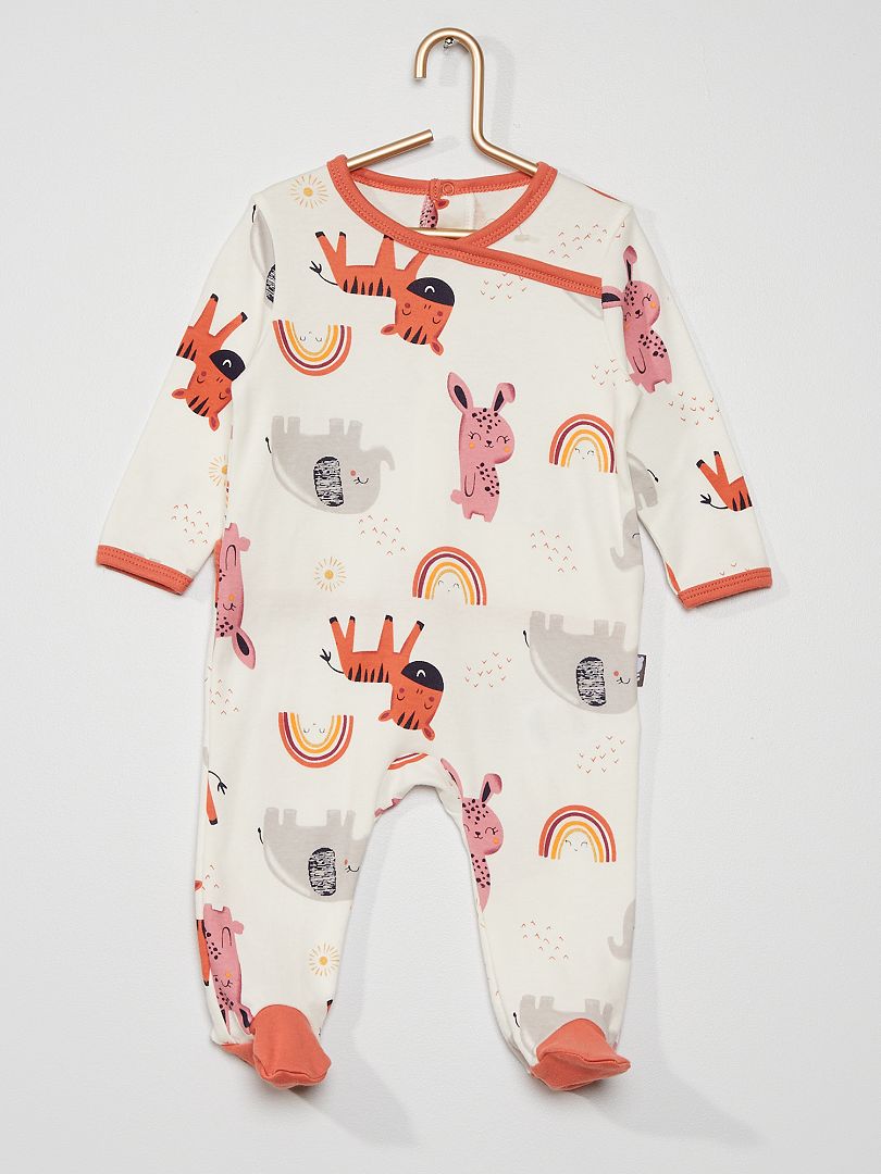 Pyjama 'petit béguin' écru - Kiabi