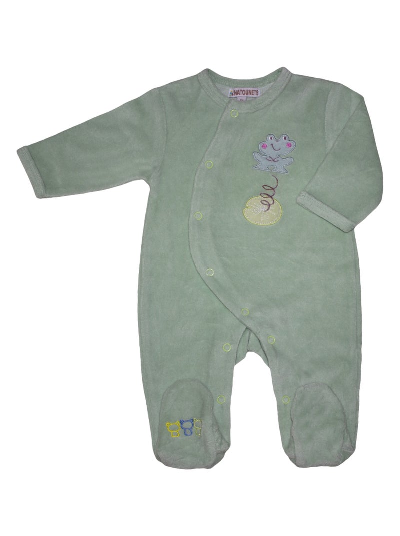 Pyjama "PETITE GRENOUILLE" LES CHATOUNETS Vert - Kiabi