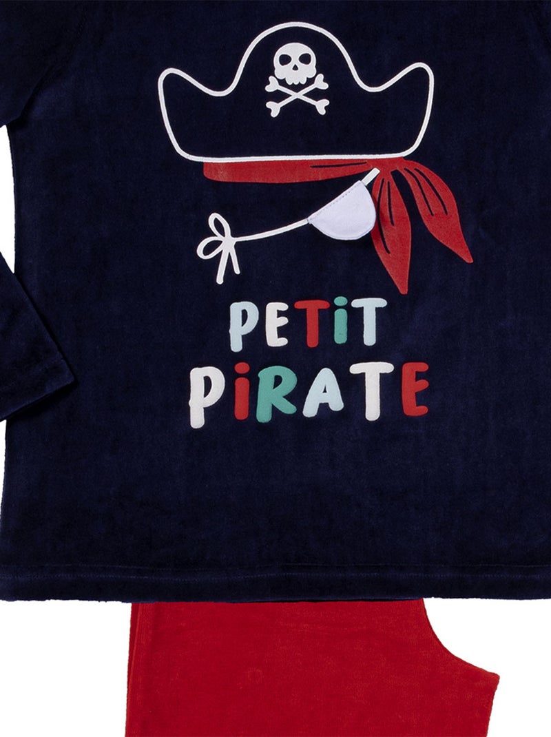 Pyjama   PIRATE marine/rouge - MON P'TIT DODO Bleu foncé - Kiabi