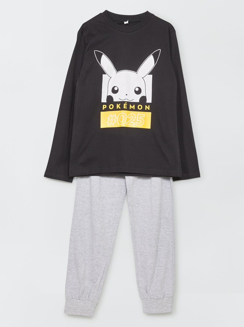 Pyjama 'Pokemon' - 2 pièces noir/gris - Kiabi