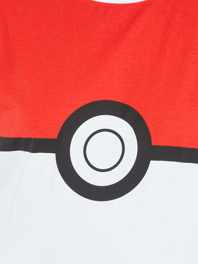 Pyjama 'Pokémon' court 2 pièces blanc/rouge - Kiabi