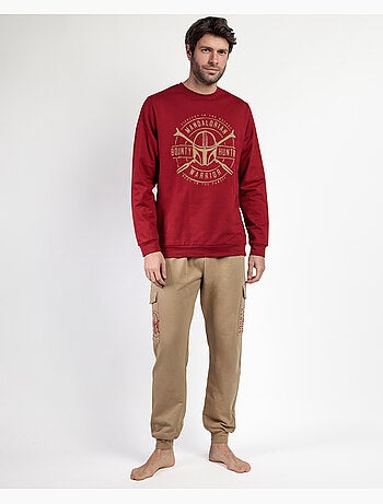 Pyjama polaire à manches longues pour homme STAR WARS MANDALORIAN Bounty Hunter