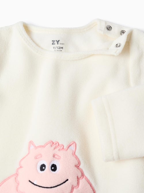 Pyjama Polaire avec Broderie - Kiabi