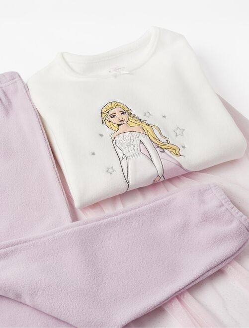 Pyjama polaire avec cape pour fille 'Frozen - Elsa'   FROZEN - Kiabi