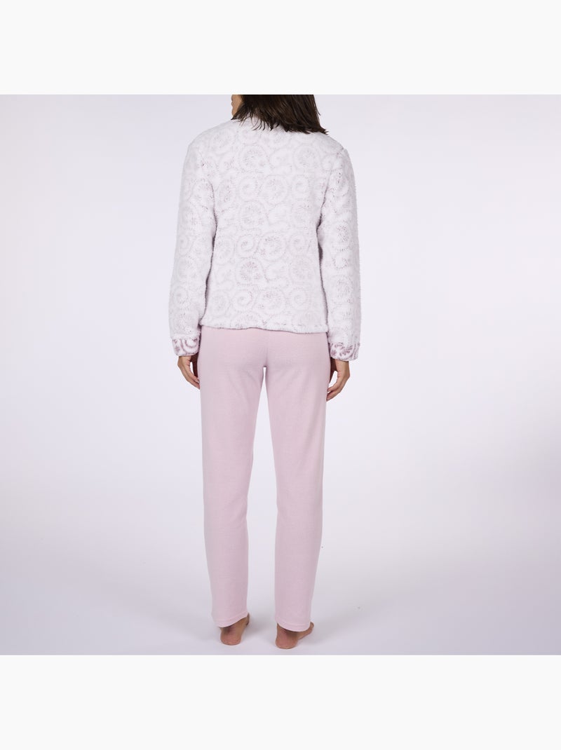Pyjama polaire   CIRCUS imprimé / rose - DODO Rose clair - Kiabi