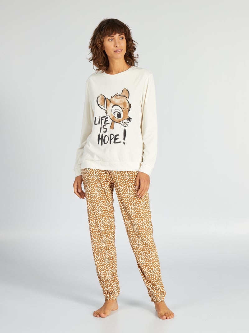 Pyjama polaire 'Disney' - 2 pièces Blanc - Kiabi