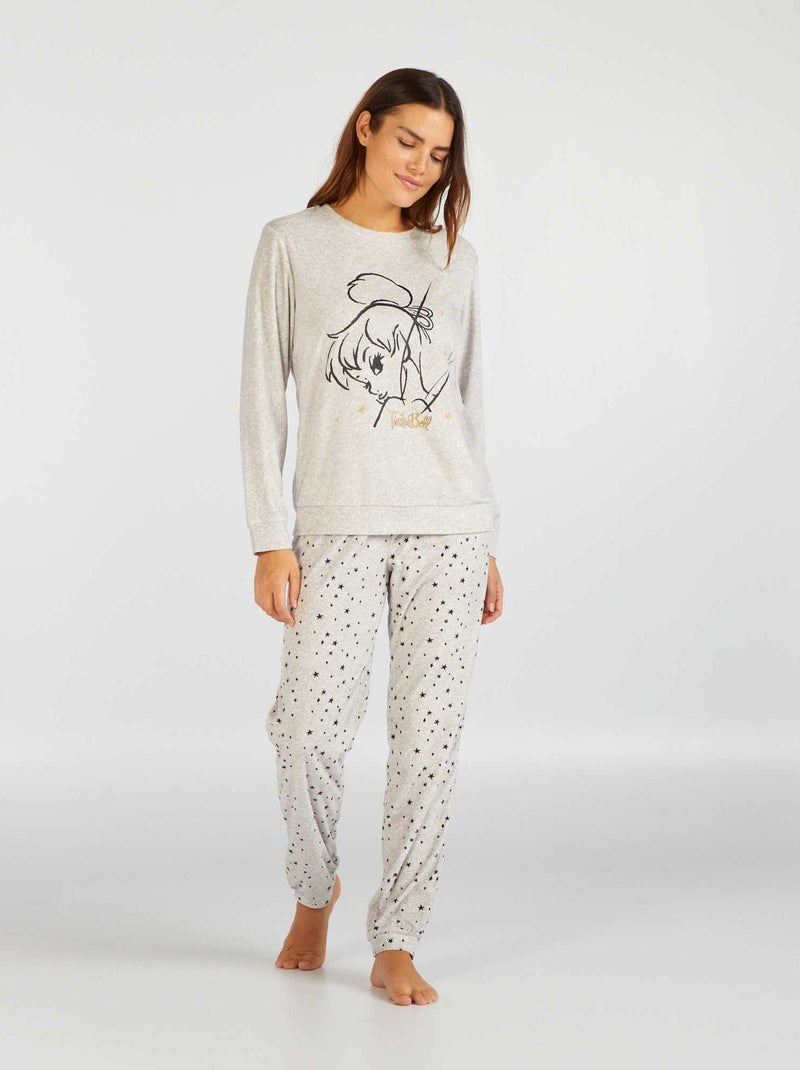 Pyjama polaire 'Disney' - 2 pièces Gris - Kiabi