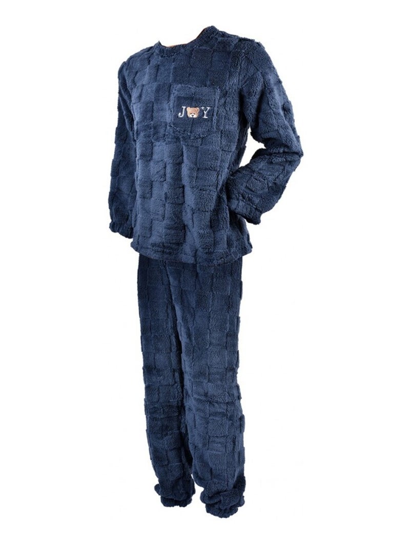 Pyjama POLAIRE ECO Bleu marine - Kiabi