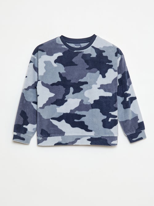 Pyjama polaire imprimé - Kiabi