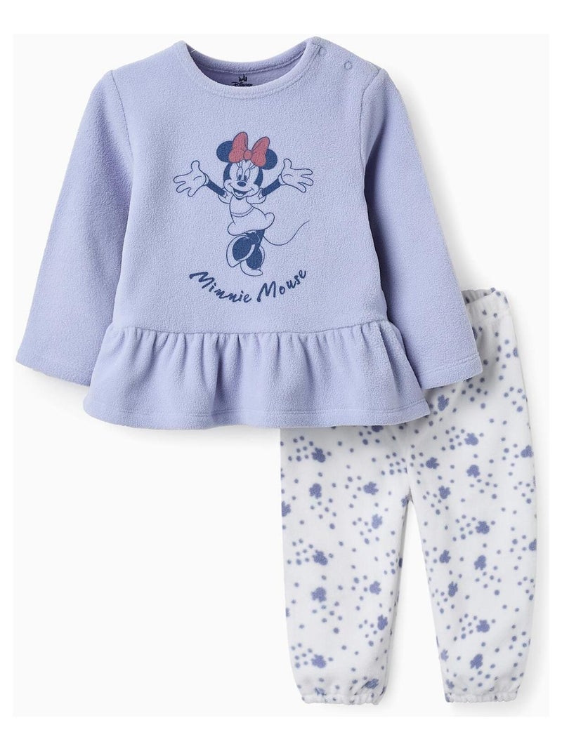 Pyjama polaire, imprimé Minnie MINNIE Bleu - Kiabi