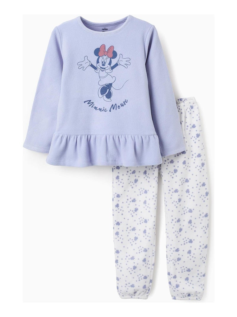Pyjama polaire, imprimé Minnie MINNIE Bleu - Kiabi