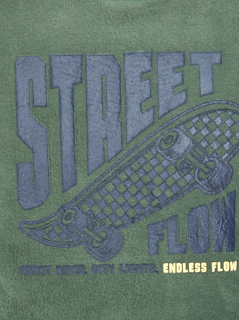 Pyjama polaire imprimé Vert - Kiabi