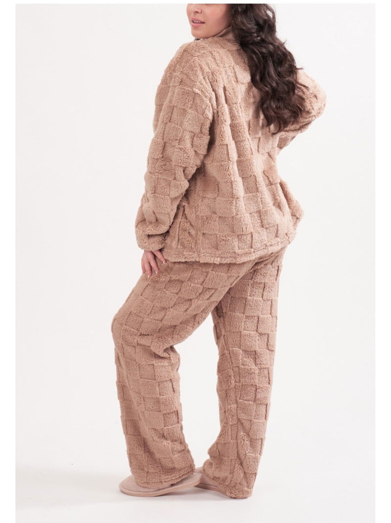 Pyjama Polaire Kebello Beige - Kiabi