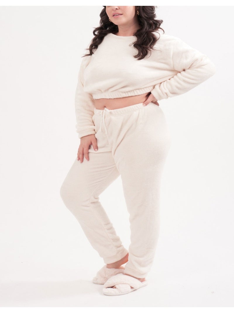 Pyjama Polaire Kebello Blanc - Kiabi