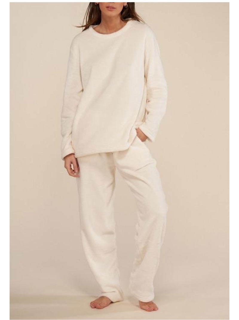 Pyjama Polaire Kebello Blanc - Kiabi