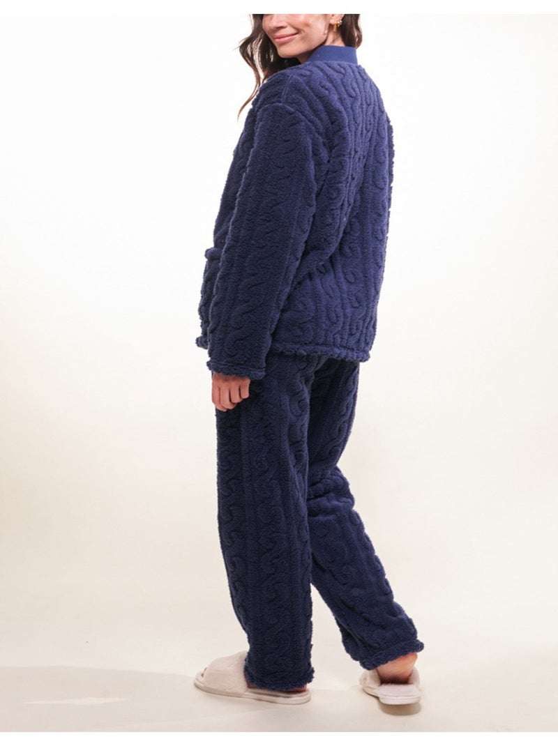 Pyjama Polaire Kebello Bleu marine - Kiabi