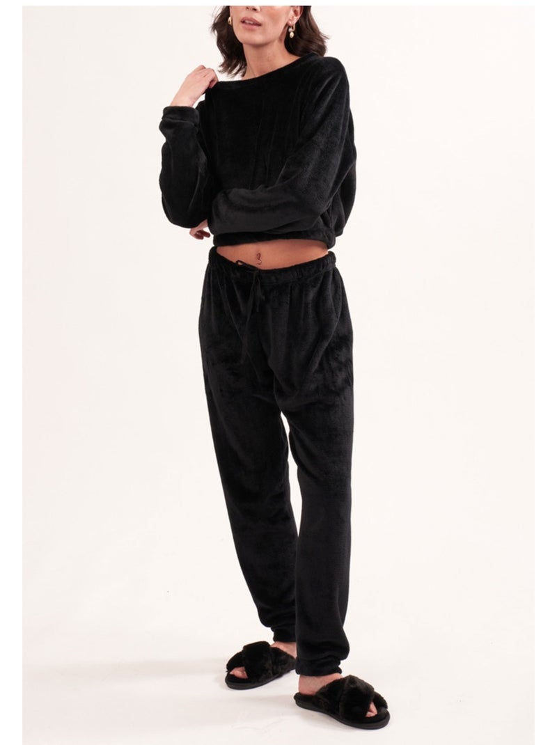 Pyjama Polaire Kebello Noir Noir - Kiabi