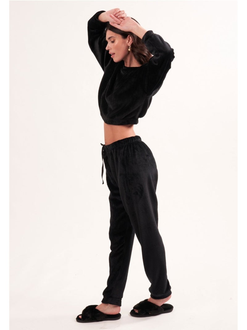 Pyjama Polaire Kebello Noir Noir - Kiabi