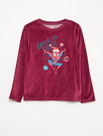 Pyjama polaire long 'Spider-Man' 'Marvel' - 2 pièces