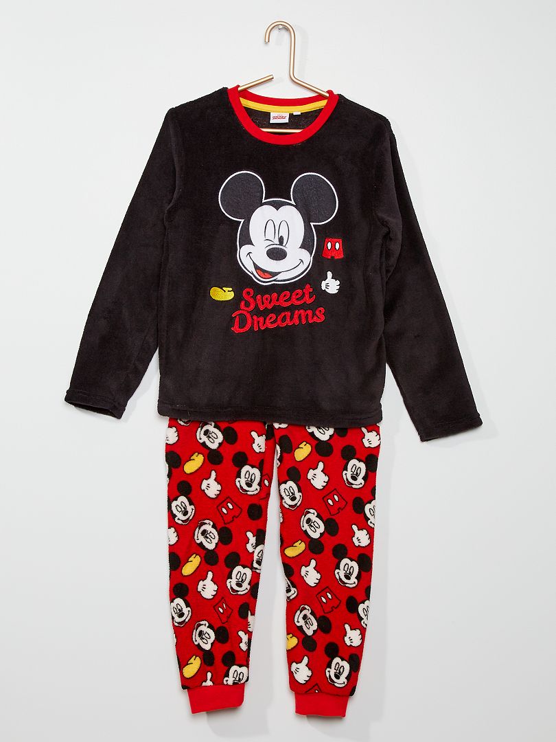 Pyjama polaire 'Mickey' 2 pièces gris - Kiabi