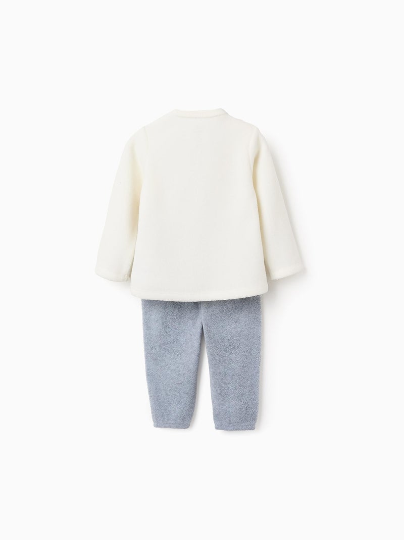 Pyjama Polaire Mickey Blanc - Kiabi