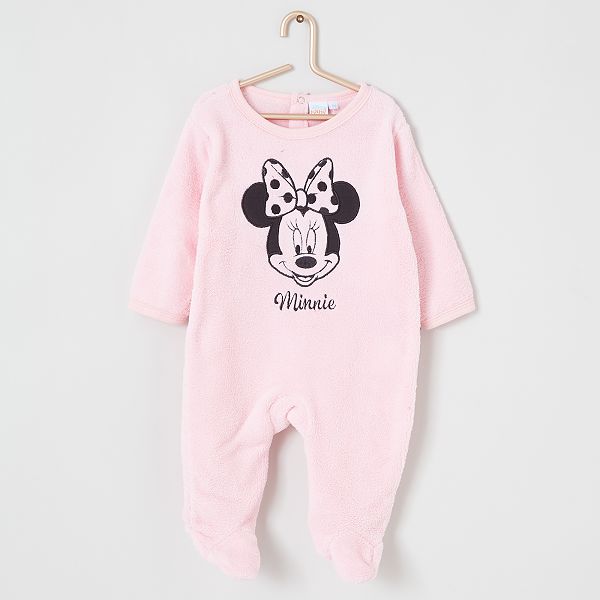 Pyjama Polaire Minnie Bebe Fille Rose Kiabi 13 00