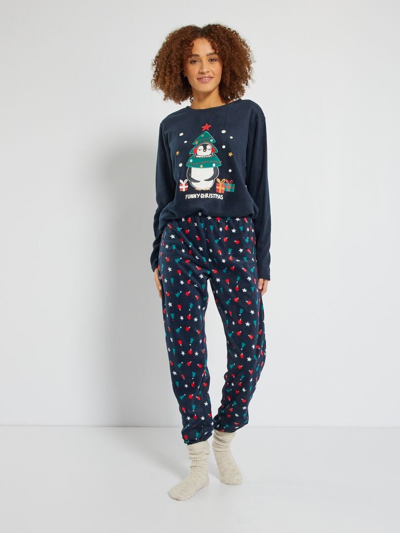 Pyjama Polaire Noël Femme