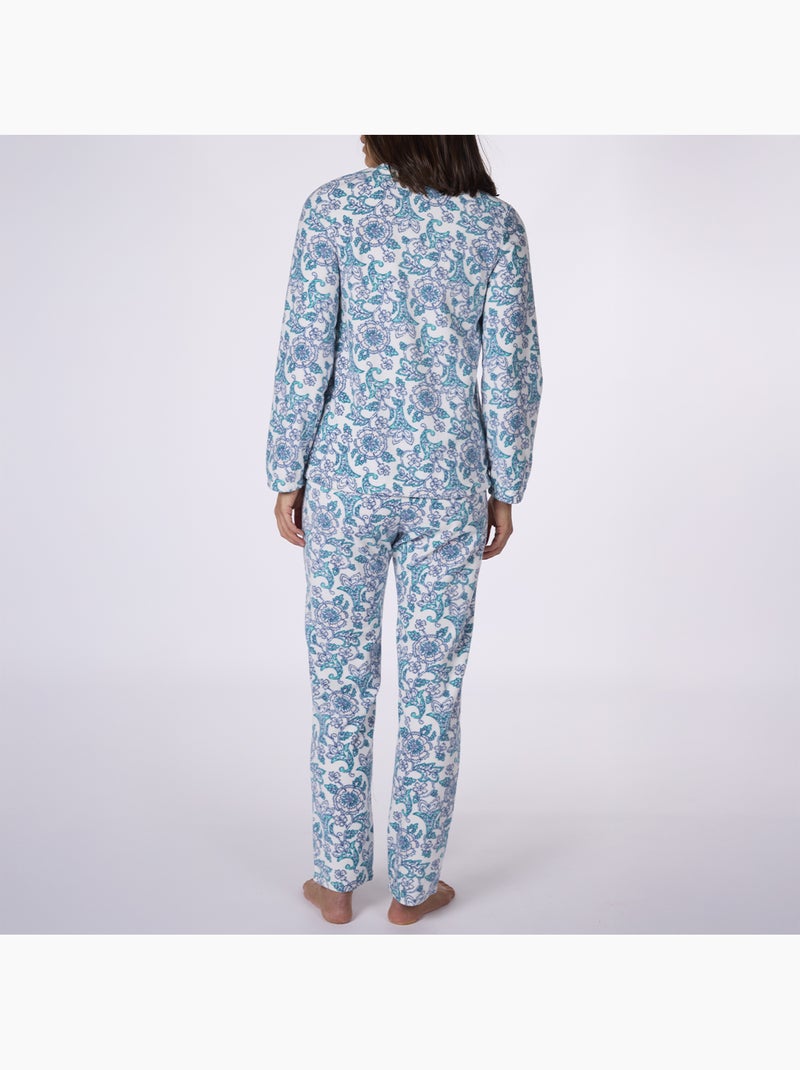 Pyjama   polaire ORPHEE imprimé - DODO Bleu clair - Kiabi