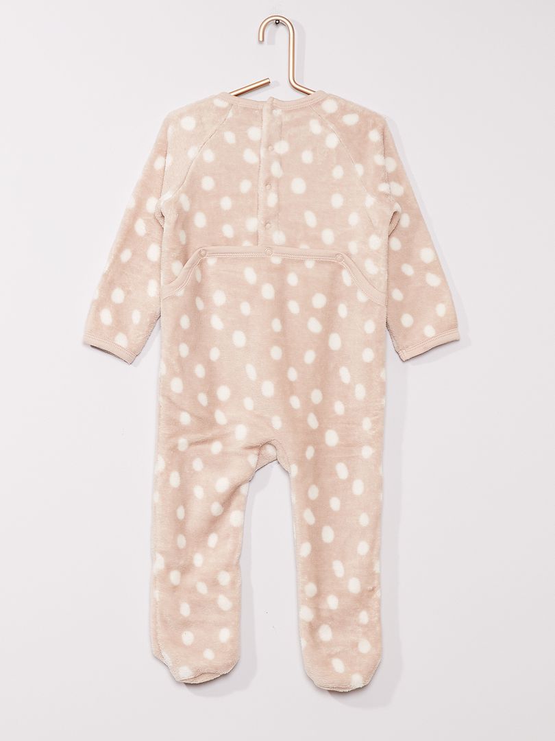 Pyjama combinaison 'renard' - taupe - Kiabi - 24.00€