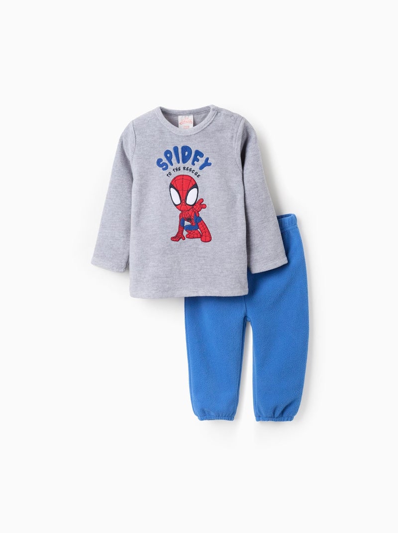 Pyjama Polaire Spidey Gris - Kiabi