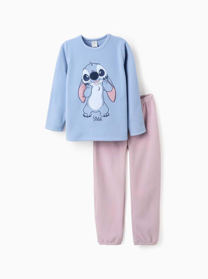 Pyjama Polaire 'Stitch' Bleu clair - Kiabi