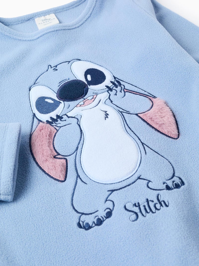 Pyjama Polaire 'Stitch' Bleu clair - Kiabi