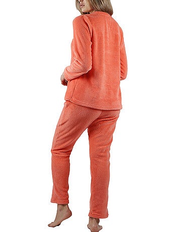 Pyjama polaire tenue pantalon top manches longues Hello Winter